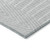 8' X 10' Silver And Ivory Geometric Washable Indoor Outdoor Area Rug Transitional Style - Silver, Ivory Color