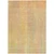 10' X 14' Yellow and Orange Striped Washable Non Skid Indoor Outdoor Area Rug