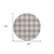 8' Taupe And Gray Round Plaid Washable Indoor Outdoor Area Rug