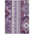 10' X 14' Purple Lavender And Ivory Aztec Washable Indoor Outdoor Area Rug