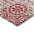 9' X 12' Red And Ivory Medallion Washable Indoor Outdoor Area Rug