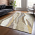 9' X 12' Beige Brown And Gray Abstract Washable Indoor Outdoor Area Rug - Beige, Brown, Gray
