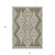 10' X 14' Taupe And Ivory Geometric Washable Indoor Outdoor Area Rug Transitional Style - Taupe, Ivory Color
