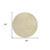 8' Gold And Beige Round Abstract Washable Indoor Outdoor Area Rug - Gold, Beige