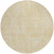 8' Gold And Beige Round Abstract Washable Indoor Outdoor Area Rug - Gold, Beige