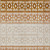 10' X 14' Orange Beige And Ivory Geometric Washable Indoor Outdoor Area Rug