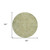 8' Sage Green And Brown Round Oriental Washable Indoor Outdoor Area Rug
