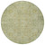 8' Sage Green And Brown Round Oriental Washable Indoor Outdoor Area Rug