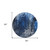 8' Blue Navy Blue And Denim Blue Round Abstract Washable Indoor Outdoor Area Rug