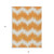 8' X 10' Orange And Ivory Chevron Washable Indoor Outdoor Area Rug