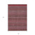 8' X 10' Merlot Striped Washable Non Skid Indoor Outdoor Area Rug
