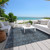8' X 10' Navy and Black Oriental Washable Non Skid Indoor Outdoor Area Rug