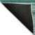 9' X 12' Aqua Striped Washable Indoor Outdoor Area Rug