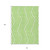 10' X 14' Lime Green and White Geometric Washable Non Skid Indoor Outdoor Area Rug