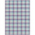 10' X 14' Purple Aqua And Beige Plaid Washable Indoor Outdoor Area Rug