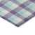 10' X 14' Purple Aqua And Beige Plaid Washable Indoor Outdoor Area Rug