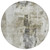 8' Taupe Ivory And Gray Round Abstract Washable Indoor Outdoor Area Rug