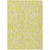10' X 14' Yellow And Ivory Geometric Washable Indoor Outdoor Area Rug Transitional Style - Yellow, Ivory Color