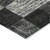 8' Black And Gray Round Geometric Washable Indoor Outdoor Area Rug - Black, Gray