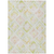 10' X 14' Pink Green And Beige Geometric Washable Indoor Outdoor Area Rug