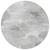 8' Ivory And Silver Round Floral Washable Indoor Outdoor Area Rug