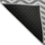 9' X 12' Gray And Ivory Chevron Washable Indoor Outdoor Area Rug