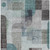 10' X 14' Teal Blue Gray And Charcoal Abstract Washable Indoor Outdoor Area Rug - Teal Blue, Gray, Charcoal