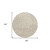 8' Beige And Tan Round Abstract Washable Indoor Outdoor Area Rug