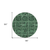 8' Fern Green And Charcoal Round Medallion Washable Indoor Outdoor Area Rug