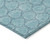 10' X 14' Teal Blue And Navy Blue Geometric Washable Indoor Outdoor Area Rug