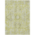 8' X 10' Artichoke Green Oriental Washable Non Skid Indoor Outdoor Area Rug