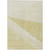 9' X 12' Wheat Gold And Ivory Geometric Washable Indoor Outdoor Area Rug - 608219310806