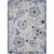 12' X 15' Blue And Grey Ikat Non Skid Indoor Outdoor Area Rug