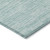 9' X 12' Turquoise Teal Blue And Gray Striped Washable Indoor Outdoor Area Rug