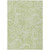 10' X 14' Green And Ivory Paisley Washable Indoor Outdoor Area Rug
