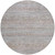 8' Linen And Gray Round Striped Washable Indoor Outdoor Area Rug