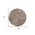 8' Brown And Beige Round Geometric Washable Indoor Outdoor Area Rug Transitional Style - Brown, Beige Color