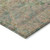 8' X 10' Green Teal Blue And Mauve Floral Medallion Washable Indoor Outdoor Area Rug