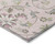 10' X 14' Pink Green And Gray Floral Washable Indoor Outdoor Area Rug