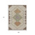 9' X 12' Brown Copper And Fern Green Geometric Washable Indoor Outdoor Area Rug