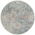 8' Green Blue And Gray Round Oriental Washable Indoor Outdoor Area Rug