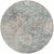 8' Green Blue And Gray Round Oriental Washable Indoor Outdoor Area Rug