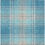 8' X 10' Teal Blue Gray And Brown Plaid Washable Indoor Outdoor Area Rug