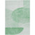 8' X 10' Green And Mint Green Geometric Washable Indoor Outdoor Area Rug