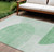 8' X 10' Green And Mint Green Geometric Washable Indoor Outdoor Area Rug - Green, Mint Green