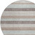 8' Taupe And Ivory Round Striped Washable Indoor Outdoor Area Rug - 880016810783