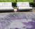 8' X 10' Purple Lilac And Eggplant Abstract Washable Indoor Outdoor Area Rug - 608219201630