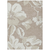 8' X 10' Taupe Beige And Ivory Floral Washable Indoor Outdoor Area Rug