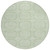 8' Mint Green And Ivory Round Geometric Washable Indoor Outdoor Area Rug Transitional Style - Mint Green, Ivory Color