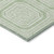 8' Mint Green And Ivory Round Geometric Washable Indoor Outdoor Area Rug Transitional Style - Mint Green, Ivory Color